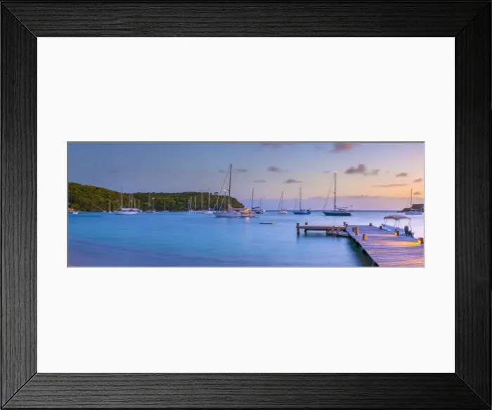 Framed Print : Caribbean, Antigua, Freemans Bay, Galleon Beach at dusk Framed Print : Caribbean, Antigua, Freemans Bay, Galleon Beach at dusk