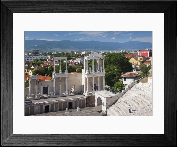 Framed Print : Bulgaria, Southern Mountains, Plovdiv, Old Plovdiv, Roman Amphitheater Framed Print : Bulgaria, Southern Mountains, Plovdiv, Old Plovdiv, Roman Amphitheater
