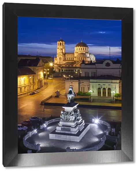 Bulgaria, Sofia, Ploshtad Narodno Sabranie Square, Statue of Russian Tsar Alexander II