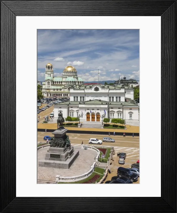 Framed Print : Bulgaria, Sofia, Ploshtad Narodno Sabranie Square, Statue of Russian Tsar Alexander II Framed Print : Bulgaria, Sofia, Ploshtad Narodno Sabranie Square, Statue of Russian Tsar Alexander II
