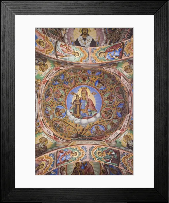 Framed Print : Bulgaria, Southern Mountains, Rila, Rila Monastery, UNESCO-listed wall frescoes, Jesus Christ Framed Print : Bulgaria, Southern Mountains, Rila, Rila Monastery, UNESCO-listed wall frescoes, Jesus Christ