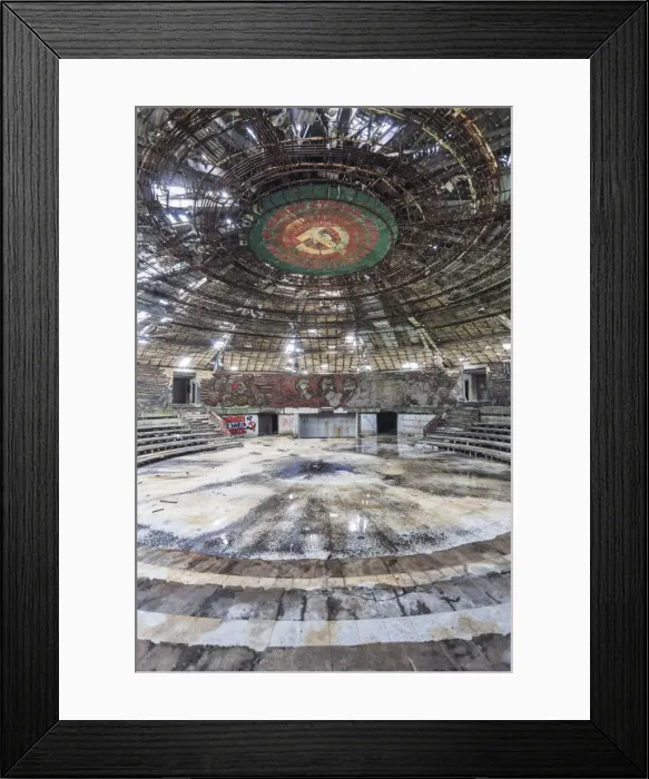 Framed Print : Bulgaria, Central Mountains, Shipka, Shipka Pass, ruins of the Soviet-era Buzludzha Monument Framed Print : Bulgaria, Central Mountains, Shipka, Shipka Pass, ruins of the Soviet-era Buzludzha Monument