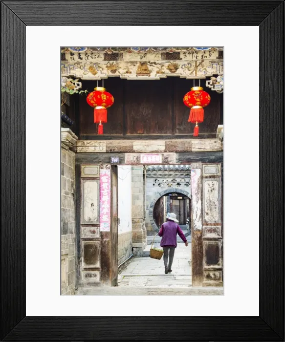 Framed Print : Tuanshan historical village, Yunnan, China