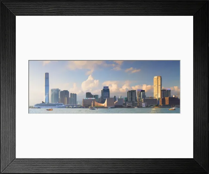Framed Print : View of Tsim Sha Tsui and International Commerce Centre (ICC), Hong Kong, China Framed Print : View of Tsim Sha Tsui and International Commerce Centre (ICC), Hong Kong, China