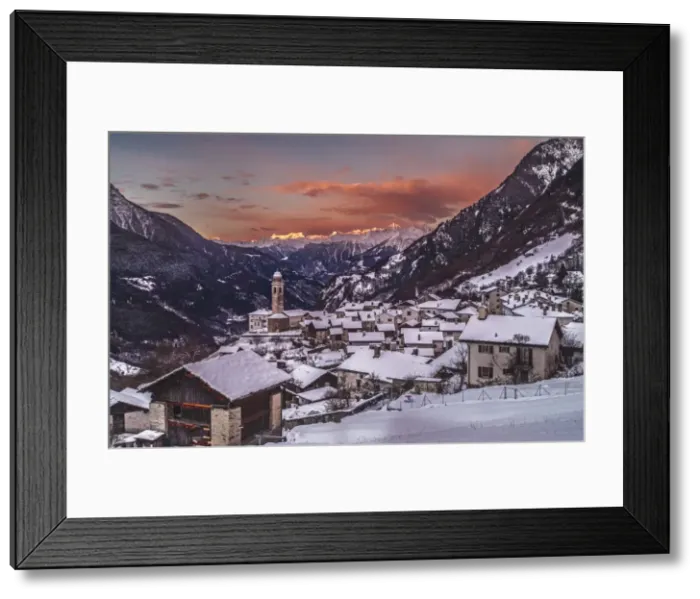 Framed Print : Soglio, Bergell region, Switzerland Framed Print : Soglio, Bergell region, Switzerland