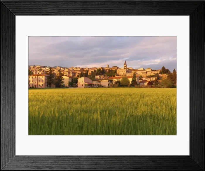 Framed Print : Spello at sunset, Perugia district, Umbria, Italy Framed Print : Spello at sunset, Perugia district, Umbria, Italy