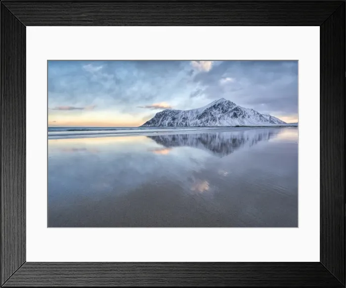 Framed Print : Skagsanden beach, Flakstad - Lofoten Islands, Norway Framed Print : Skagsanden beach, Flakstad - Lofoten Islands, Norway