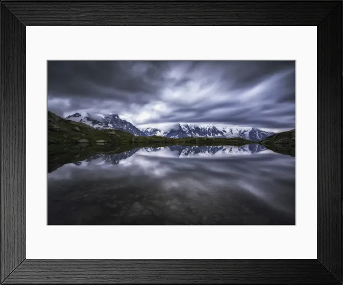 Framed Print : Lac de cheserys, Chamonix-France Framed Print : Lac de cheserys, Chamonix-France