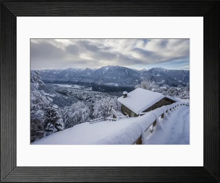 Framed Print : Retiche alps, snowy at Our alp, in the background Valtellina low, Lombardy, Italy Framed Print : Retiche alps, snowy at Our alp, in the background Valtellina low, Lombardy, Italy