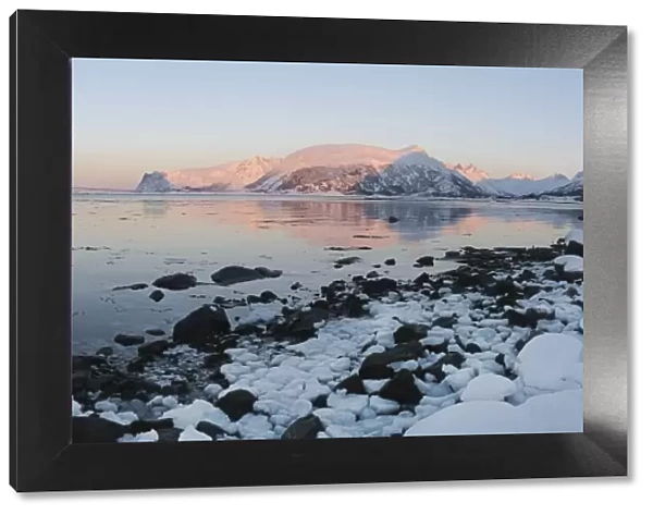 Skagsanden beach, Lofoten Islands, Norway An overview of three shots that shows us