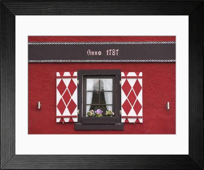Framed Print : Germany, Rheinland-Pfalz, Boppard, building detail Framed Print : Germany, Rheinland-Pfalz, Boppard, building detail