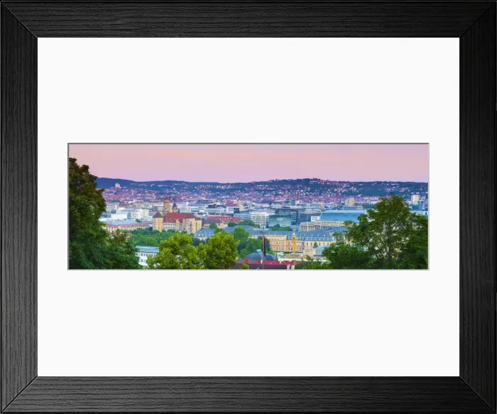 Framed Print : Stiftskirche (Collegiate Church) and Central City Overview illuminated at Sunrise Framed Print : Stiftskirche (Collegiate Church) and Central City Overview illuminated at Sunrise