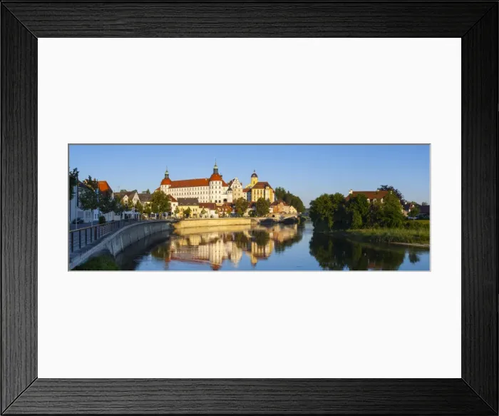Framed Print : Neuburg Castle reflected in the River Danube, Neuburg, Neuburg-Schrobenhausen, Bavaria Framed Print : Neuburg Castle reflected in the River Danube, Neuburg, Neuburg-Schrobenhausen, Bavaria