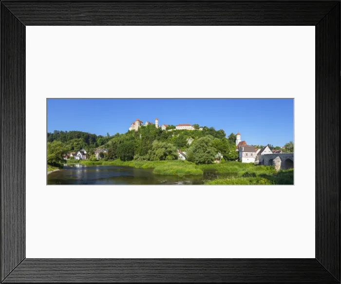 Framed Print : The picturesque Harburg Castle & Village, Harburg, Bavaria, Germany