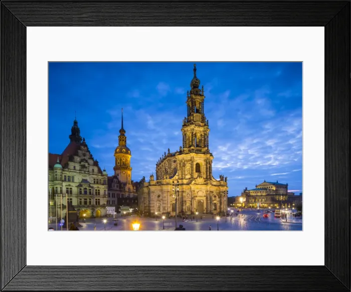 Framed Print : Hofkirche & Dresden Castle, Dresden, Saxony, Germany Framed Print : Hofkirche & Dresden Castle, Dresden, Saxony, Germany
