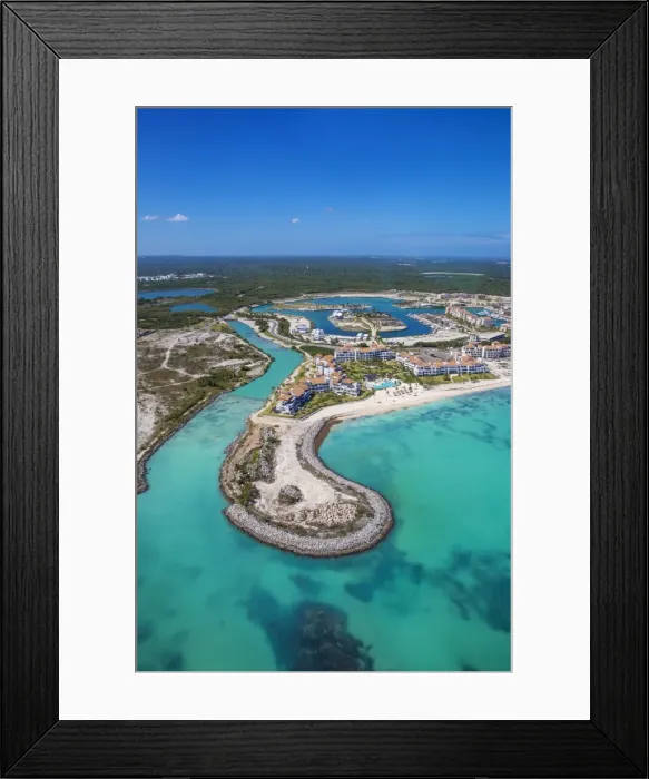Framed Print : Dominican Republic, Punta Cana, Cap Cana, Cap Cana Marina