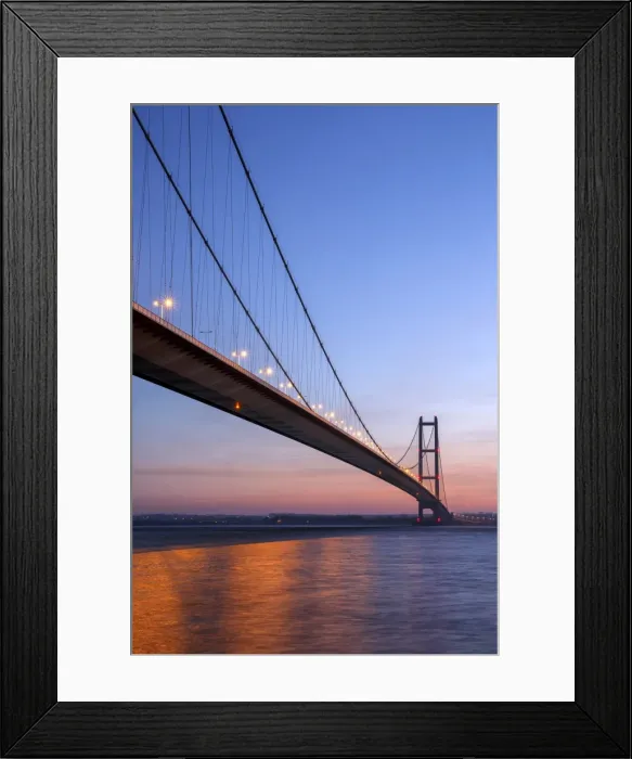 Framed Print : Europe, United Kingdom, England, East Yorkshire, Hull, Humber Bridge Framed Print : Europe, United Kingdom, England, East Yorkshire, Hull, Humber Bridge