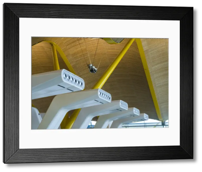 Framed Print : Spain, Madrid, Adolfo Suarez Madrid-Barajas Airport, international terminal architectural Framed Print : Spain, Madrid, Adolfo Suarez Madrid-Barajas Airport, international terminal architectural