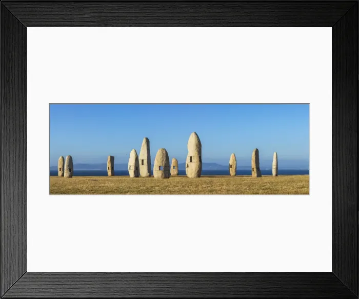 Framed Print : Menhirs Standing Stones, Paseo Dos Menhires, La Coruna, (A Coruna), Galicia, Spain Framed Print : Menhirs Standing Stones, Paseo Dos Menhires, La Coruna, (A Coruna), Galicia, Spain