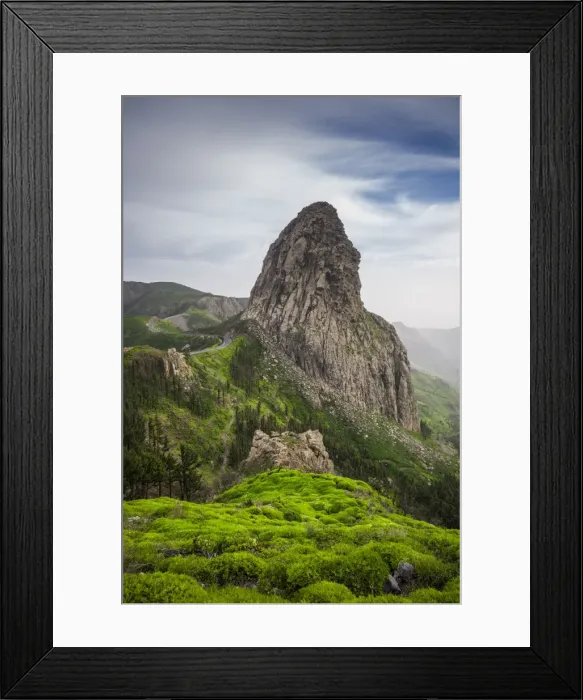 Framed Print : Spain, Canary Islands, La Gomera, Parque Nacional de Garajonay, Roque de Agando Framed Print : Spain, Canary Islands, La Gomera, Parque Nacional de Garajonay, Roque de Agando