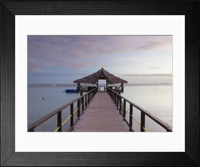 Framed Print : Jetty on Leleuvia Island, Lomaiviti Islands, Fiji Framed Print : Jetty on Leleuvia Island, Lomaiviti Islands, Fiji