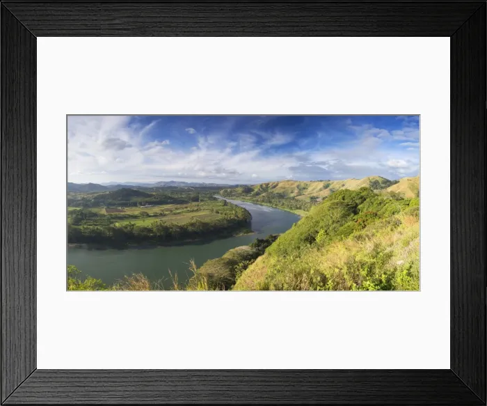 Framed Print : View of Sigatoka River, Sigatoka, Viti Levu, Fiji Framed Print : View of Sigatoka River, Sigatoka, Viti Levu, Fiji