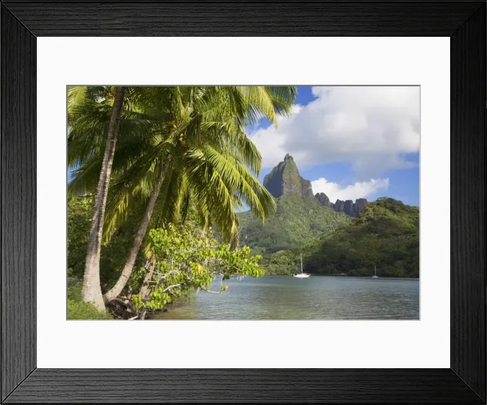 Framed Print : Opunohu Bay, Mo orea, Society Islands, French Polynesia