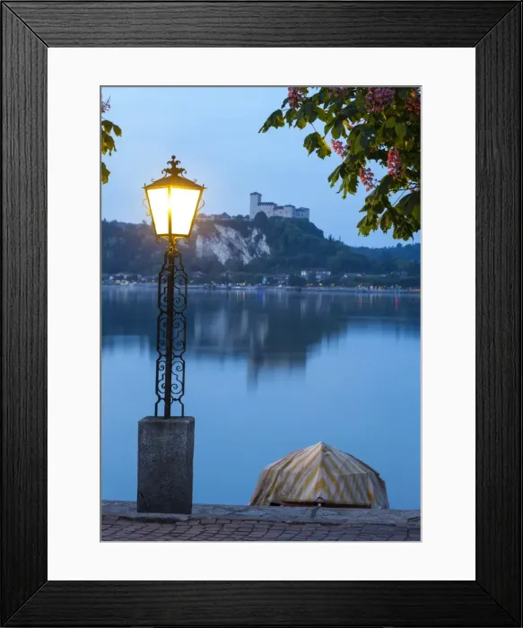 Framed Print : Angera viewed from Arona, Lake Maggiore, Piedmont, Italy Framed Print : Angera viewed from Arona, Lake Maggiore, Piedmont, Italy