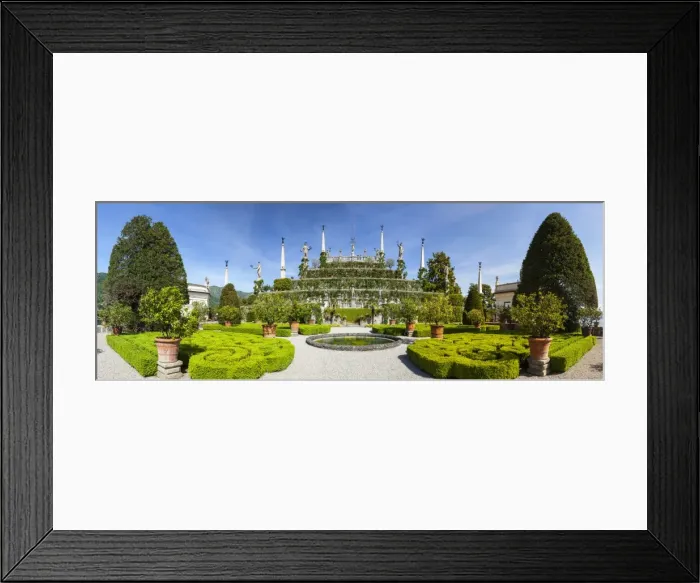 Framed Print : The wonderfully ornate Baroque gardens of the Teatro Massimo, Isola Bella, Lake Maggiore Framed Print : The wonderfully ornate Baroque gardens of the Teatro Massimo, Isola Bella, Lake Maggiore