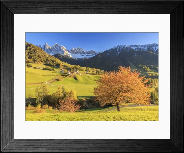 Framed Print : Italy, Trentino Alto Adige, South Tyrol Region, Val di Funes and Santa Magdalena Framed Print : Italy, Trentino Alto Adige, South Tyrol Region, Val di Funes and Santa Magdalena