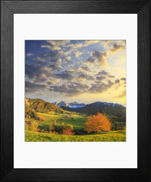 Framed Print : Italy, Trentino Alto Adige, South Tyrol Region, Val di Funes and Santa Magdalena Framed Print : Italy, Trentino Alto Adige, South Tyrol Region, Val di Funes and Santa Magdalena