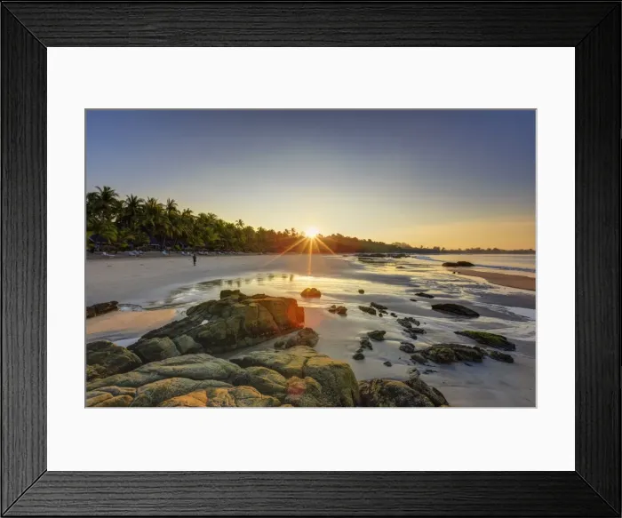 Framed Print : Myanmar (Burma), Rakhine State, Ngapali Beach