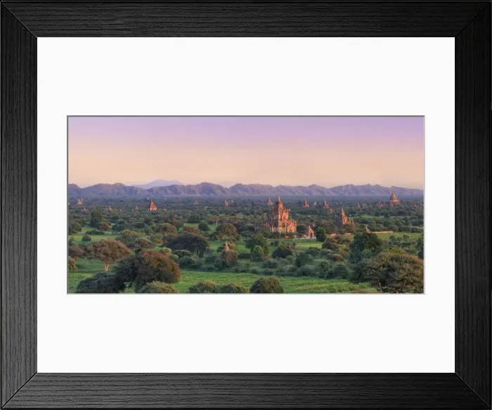 Framed Print : Myanmar (Burma), Temples of Bagan (Unesco world Heritage Site)