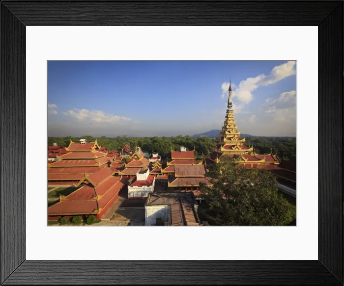 Framed Print : Myanmar (Burma), Mandalay, Mandalay Palace Framed Print : Myanmar (Burma), Mandalay, Mandalay Palace