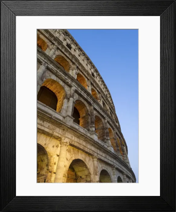 Framed Print : Rome, Lazio, Italy. Colosseum at summer sunrise Framed Print : Rome, Lazio, Italy. Colosseum at summer sunrise