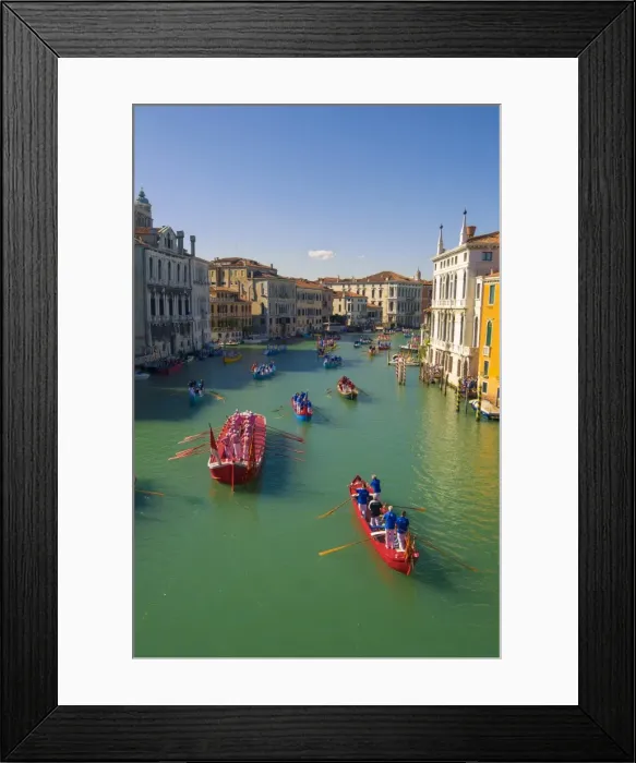 Framed Print : Venice, Veneto, Italy. Historical regatta event on the Grand Canal Framed Print : Venice, Veneto, Italy. Historical regatta event on the Grand Canal