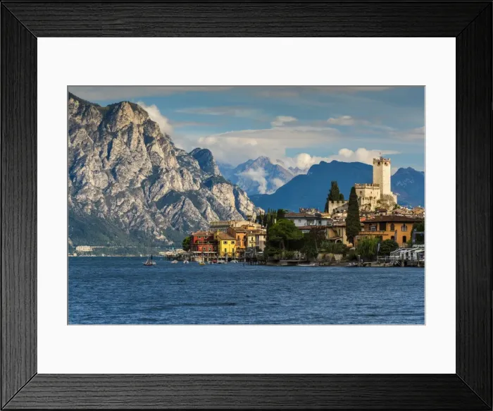 Framed Print : Malcesine, Lake Garda, Veneto, Italy