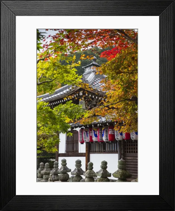 Framed Print : Japan, Kyoto, Arashiyama, Adashino Nenbutsu-Ji Temple Framed Print : Japan, Kyoto, Arashiyama, Adashino Nenbutsu-Ji Temple
