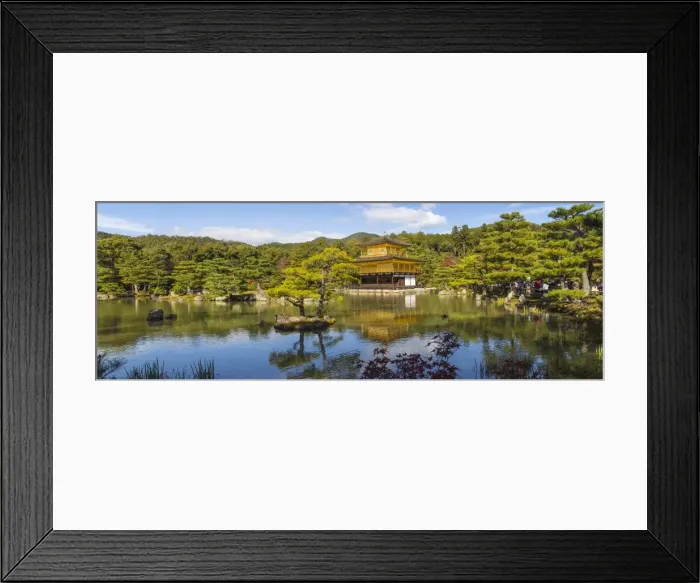 Framed Print : Japan, Kyoto, Kinkaku-ji, -The Golden Pavilion officially named Rokuon-ji