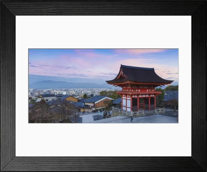 Framed Print : Japan, Kyoto, Higashiyama District, Kiyomizu-dera Temple, The Deva gate