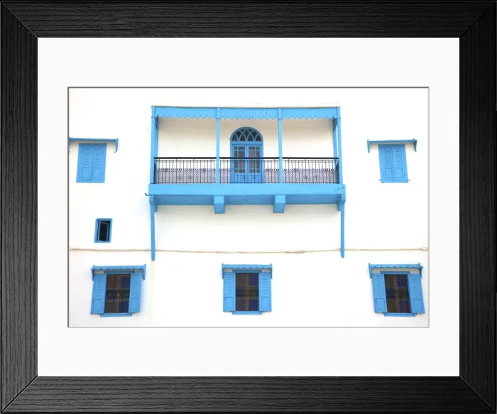 Framed Print : Colonial Facade, Rabat, Morocco, North Africa