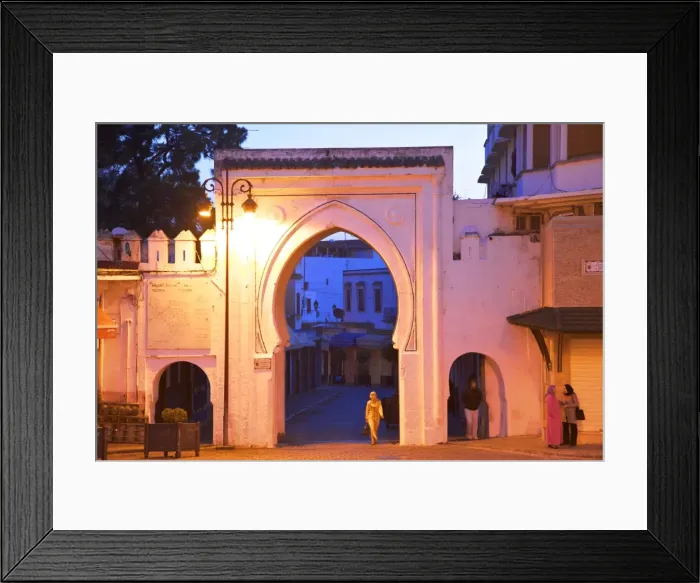 Framed Print : Bab El Fahs at Dusk, Grand Socco, Tangier, Morocco, North Africa Framed Print : Bab El Fahs at Dusk, Grand Socco, Tangier, Morocco, North Africa
