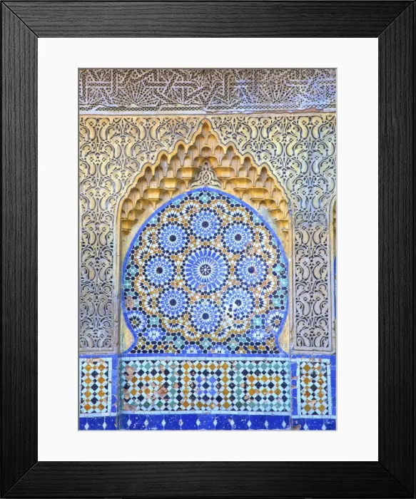 Framed Print : Fountain at Bab El Assa, Tangier, Morocco, North Africa