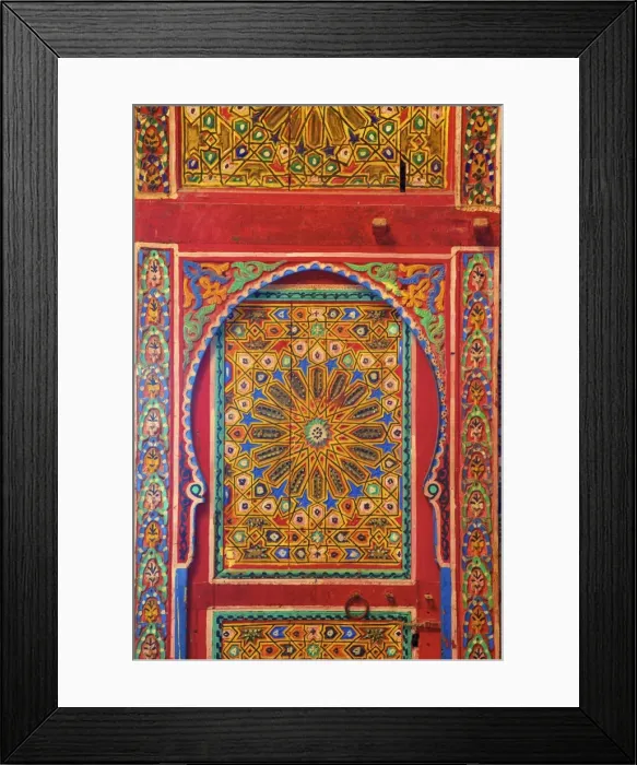 Framed Print : Interior Details of Continental Hotel, Tangier, Morocco, North Africa