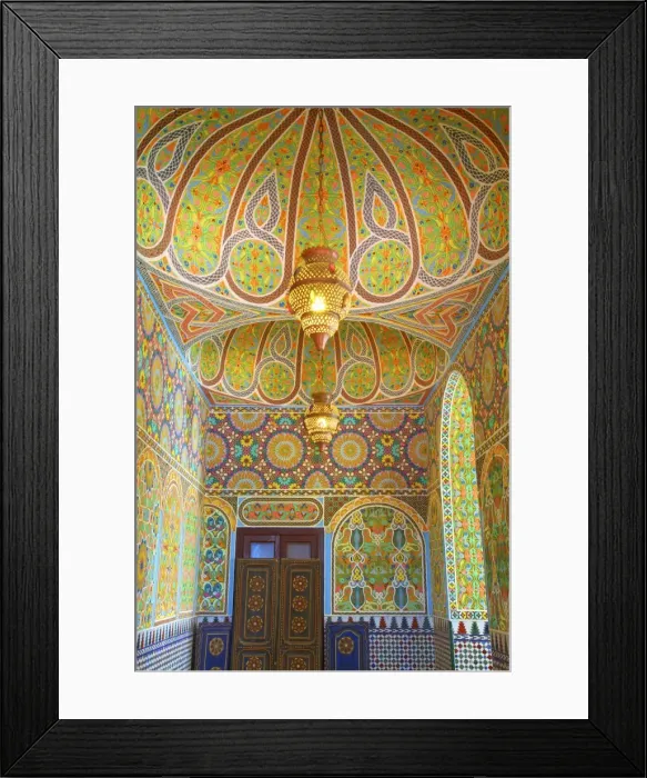 Framed Print : Interior Details of Continental Hotel, Tangier, Morocco, North Africa