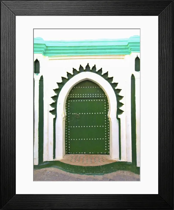 Framed Print : Doorway That Inspired Matisse, Tangier, Morocco, North Africa Framed Print : Doorway That Inspired Matisse, Tangier, Morocco, North Africa