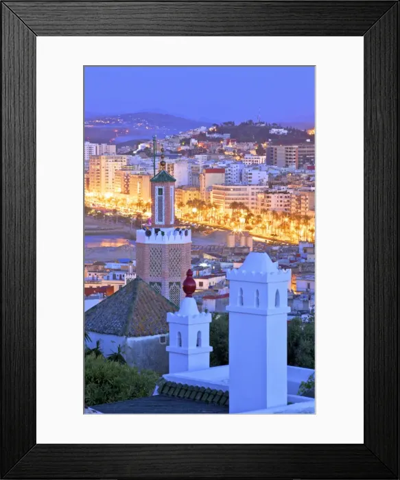 Framed Print : View over Kasbah to Tangier, Tangier, Morocco, North Africa Framed Print : View over Kasbah to Tangier, Tangier, Morocco, North Africa