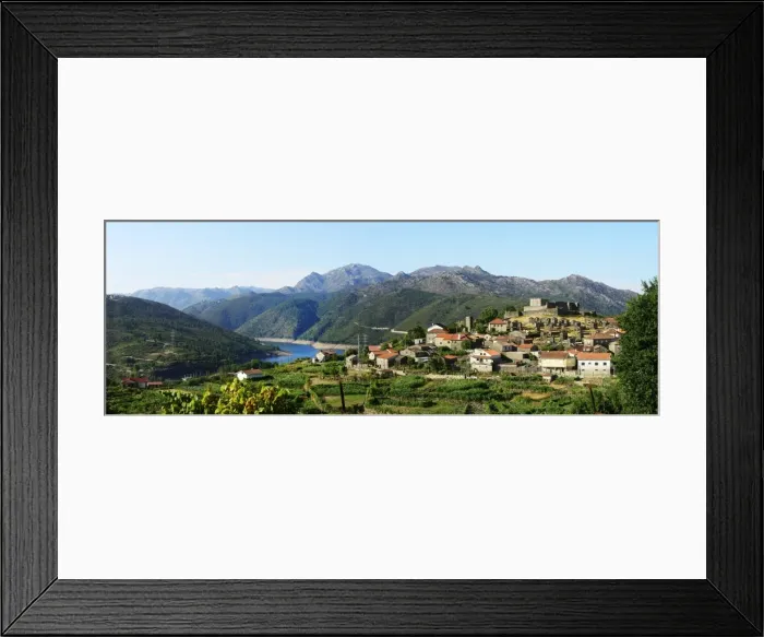Framed Print : The 13th century old castle of Lindoso, keeping an eye on the Spanish mountains ahead Framed Print : The 13th century old castle of Lindoso, keeping an eye on the Spanish mountains ahead