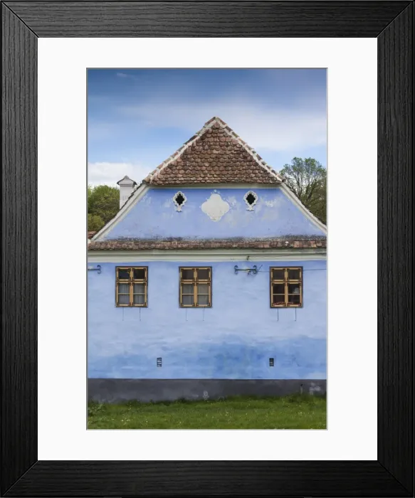 Framed Print : Romania, Transylvania, Viscri, traditional Romanian village, supported by Prince Charles of England