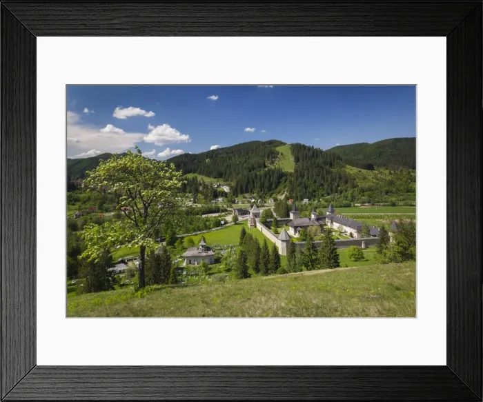 Framed Print : Romania, Bucovina Region, Bucovina Monasteries, Sucevita, Sucevita Monastery, 16th century